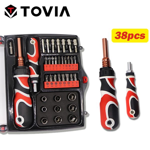 tovia 38 in 1 screwdriver set ratchet screwdriver magnetic bits socket precision kit home repair hand tool
tovia 38 in 1 screwdriver set ratchet screwdriver magnetic bits socket precision kit home repair hand tool
