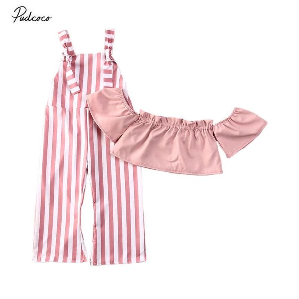2020 мода лето новый 0-5y baby girl одежда розовый с плеча блуза crop tops + полосатый flare брюки комбинезоны малышей детские 2pcs, White
2020 мода лето новый 0-5y baby girl одежда розовый с плеча блуза crop tops + полосатый flare брюки комбинезоны малышей детские 2pcs, White