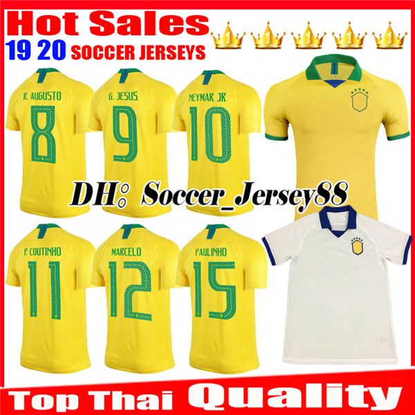 

new 2019 2020 soccer jersey men away white jerseys 19 20 jesus coutinho firmino marcelo uniforms football kit shirts, Black;yellow