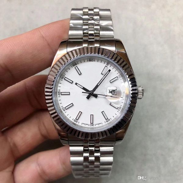 atch 41mm white dial automatic mechanical movement sapphire glass jubilee strap original folding buckle, Slivery;brown
atch 41mm white dial automatic mechanical movement sapphire glass jubilee strap original folding buckle, Slivery;brown