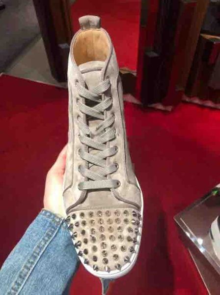 хаки овчины замши high top boots red bottom flats мужчины кроссовки шипы orlato мужские матовый замши luxe марка лучшие тренеры качества, Black
хаки овчины замши high top boots red bottom flats мужчины кроссовки шипы orlato мужские матовый замши luxe марка лучшие тренеры качества, Black