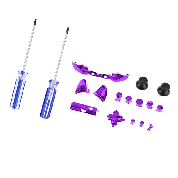хромированная кнопка бампера d-pad lb rb lt rt mod kit с отвертками инструменты для xbox one slim controller фиолетовый
хромированная кнопка бампера d-pad lb rb lt rt mod kit с отвертками инструменты для xbox one slim controller фиолетовый