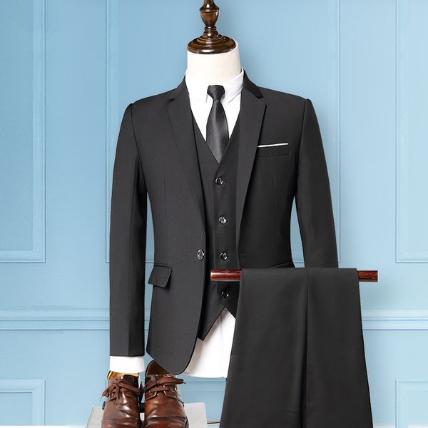 spring men suits mens fashion business casual silm office party wedding 3 piece suit blazer with pants vest size 3xl, White;black
spring men suits mens fashion business casual silm office party wedding 3 piece suit blazer with pants vest size 3xl, White;black