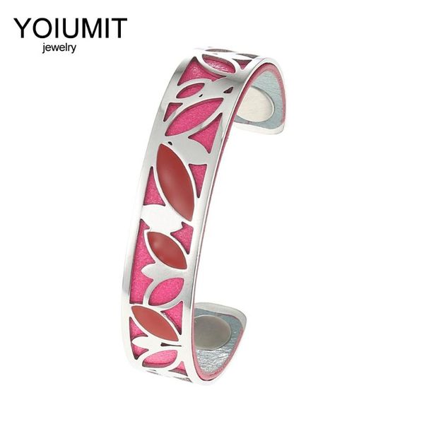 cremo diy cuffs manchette fshion jewelry for women 14mm interchangeable leather enamel stainless steel bracelets femme pulseras, Black
cremo diy cuffs manchette fshion jewelry for women 14mm interchangeable leather enamel stainless steel bracelets femme pulseras, Black
