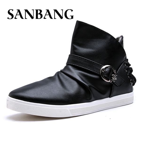 brand new spring men sneakers fashion boots shoes casual shoes for man metal decoration design ankle boots tx5, Black
brand new spring men sneakers fashion boots shoes casual shoes for man metal decoration design ankle boots tx5, Black