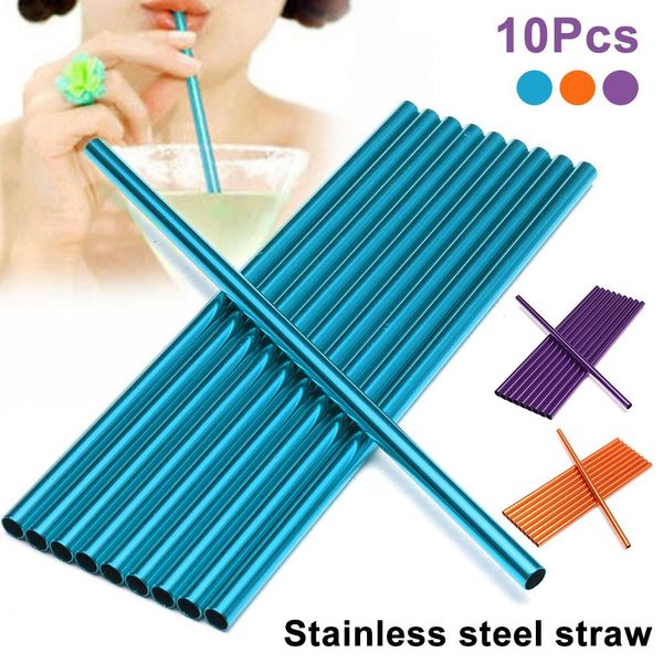 10pcs aluminum reusable drinking straws party supplies for slurpee liquid drink
10pcs aluminum reusable drinking straws party supplies for slurpee liquid drink