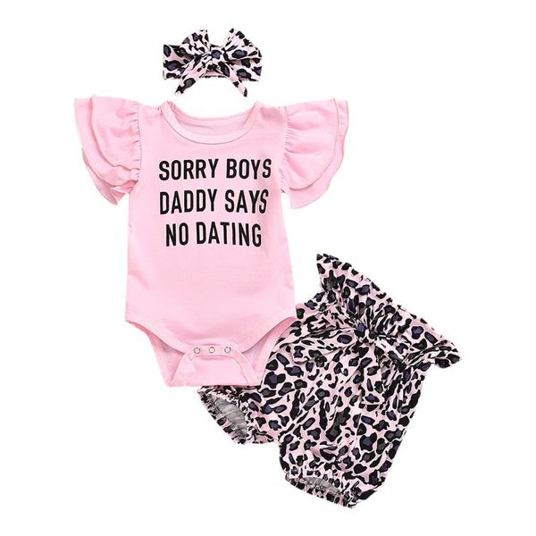 3pcs 0-24m baby summer clothes set kids girls letter rompers leopard shorts, White
3pcs 0-24m baby summer clothes set kids girls letter rompers leopard shorts, White