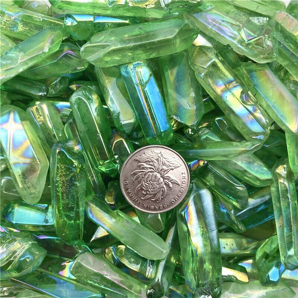 wholesale 50g electroplated green titanium aura lemurian crystal wand point healing crystal stone decor natural quartz crystals
wholesale 50g electroplated green titanium aura lemurian crystal wand point healing crystal stone decor natural quartz crystals