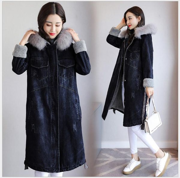 padded cothing women's 2020 autumn winter cotton coat women long loose thickening plus velvet lamb wool denim parkas women z898, Black
padded cothing women's 2020 autumn winter cotton coat women long loose thickening plus velvet lamb wool denim parkas women z898, Black