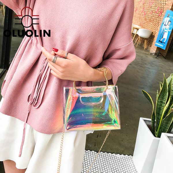 summer bag women's new laser transparent cat handle daliy clutch handbag chain casual shoulder messenger female square sling bag
summer bag women's new laser transparent cat handle daliy clutch handbag chain casual shoulder messenger female square sling bag