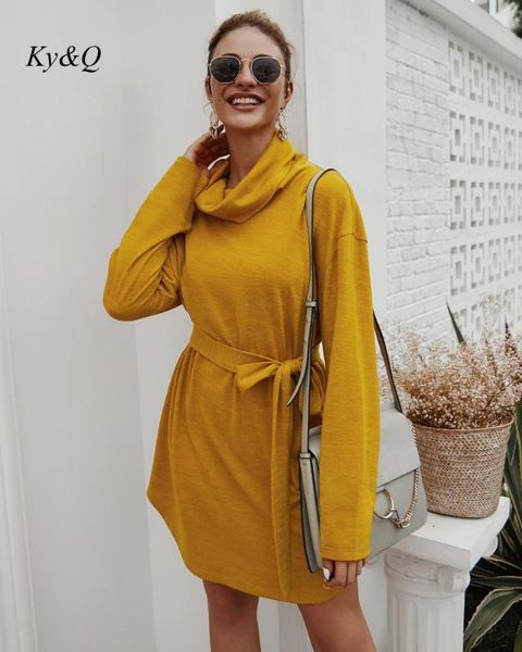 brand designer 2020 new autumn winter women turtleneck pullover solid color bow lace up long-sleeve elegant sweater dress, White;black
brand designer 2020 new autumn winter women turtleneck pullover solid color bow lace up long-sleeve elegant sweater dress, White;black