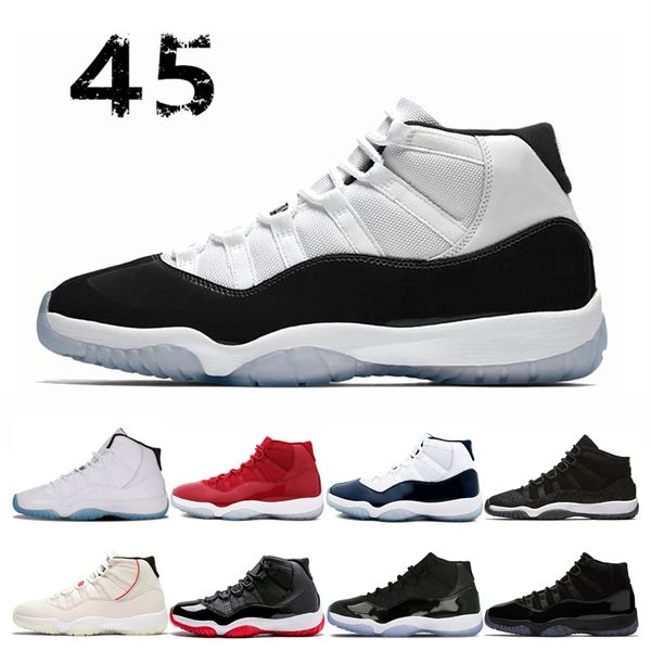 11 mens basketball shoes concord with number 45 bred gymred infrared low platinum tint space jam prom night men sport sneakers 36-47
11 mens basketball shoes concord with number 45 bred gymred infrared low platinum tint space jam prom night men sport sneakers 36-47