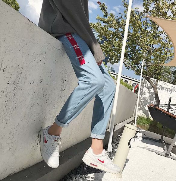 jeans men popular brand 2019 summer thin section slim fit korean-style trend casual elasticity skinny capri pants sub, Blue
jeans men popular brand 2019 summer thin section slim fit korean-style trend casual elasticity skinny capri pants sub, Blue