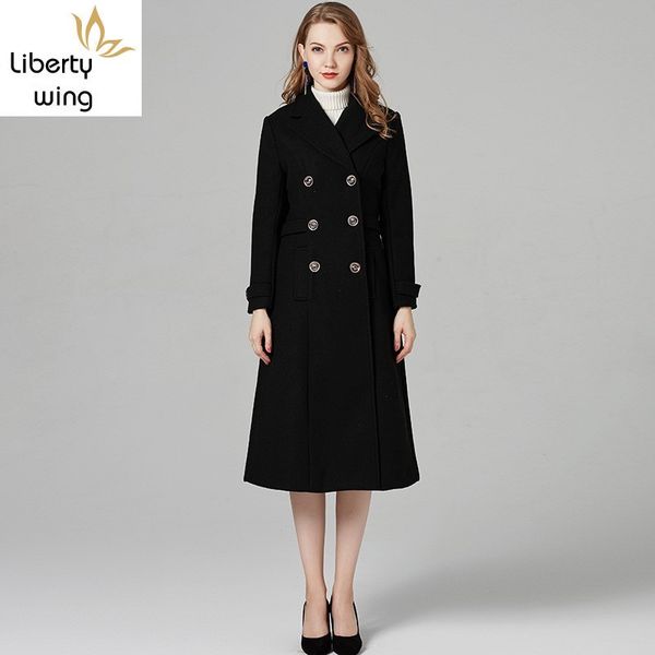 women's wool & blends elegant solid black x-long coat women fashion lapel double breasted casual woolen jacket female outerwear
women's wool & blends elegant solid black x-long coat women fashion lapel double breasted casual woolen jacket female outerwear
