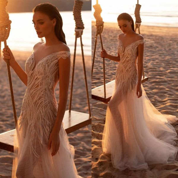 2019 свадебные платья milla nova beach с открытыми плечами аппликации из кружевного свадебного платья с скользящим шлейфом boho свадебные пл, White
2019 свадебные платья milla nova beach с открытыми плечами аппликации из кружевного свадебного платья с скользящим шлейфом boho свадебные пл, White