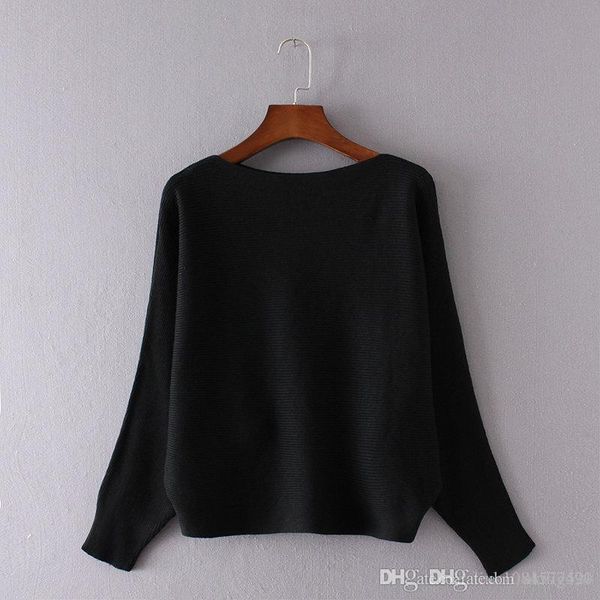 2019 fashion women sweaters and pullovers batwing sleeve pullovers slash neck casual off shoulder knitted pull femme, White;black
2019 fashion women sweaters and pullovers batwing sleeve pullovers slash neck casual off shoulder knitted pull femme, White;black