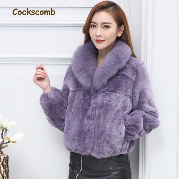 new style whole skin natural rex fur coats outerwear women real fur jackets with collar 2018 autumn winter, Black
new style whole skin natural rex fur coats outerwear women real fur jackets with collar 2018 autumn winter, Black