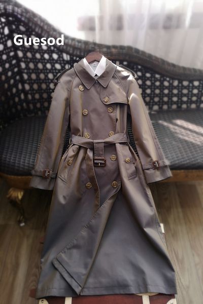 women cotton trench coat 2019 new arrival autumn winter guesod female long 100% cotton double breasted waterproof outerwear, Tan;black
women cotton trench coat 2019 new arrival autumn winter guesod female long 100% cotton double breasted waterproof outerwear, Tan;black
