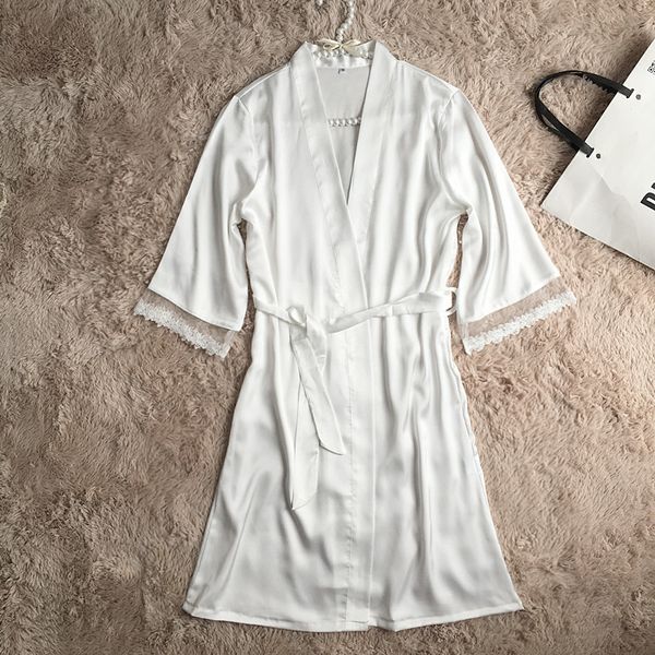 white bride bridesmaid wedding robe female nightwear summer kimono bathrobe casual yukata night gown lace trim sleepwear, Black;red
white bride bridesmaid wedding robe female nightwear summer kimono bathrobe casual yukata night gown lace trim sleepwear, Black;red