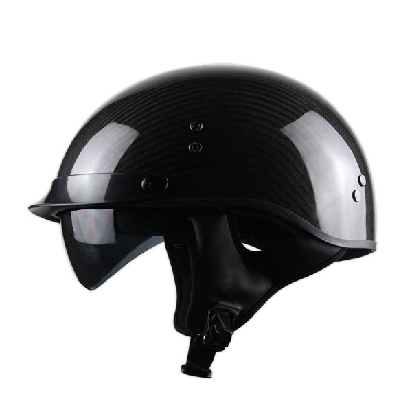 carbon fiber half motorcycle motorbike capacete casco helmet jet vintage retro helmet, inner visor
carbon fiber half motorcycle motorbike capacete casco helmet jet vintage retro helmet, inner visor