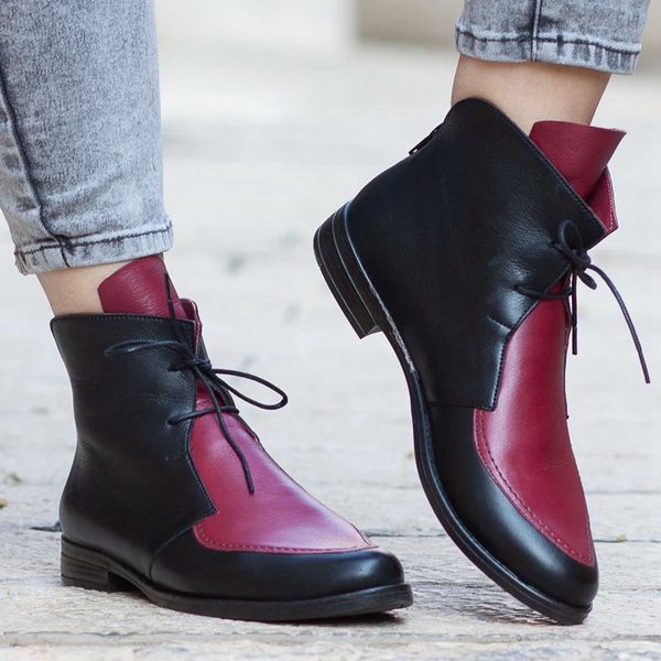 nice new plus size ankle boots women platform lace up buckle shoes thick heel short boot ladies casual footwear vogue, Black
nice new plus size ankle boots women platform lace up buckle shoes thick heel short boot ladies casual footwear vogue, Black