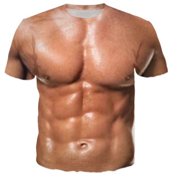 new fashion couple men women muscle funny 3d print casual no cap summer shirt t-shirts tees, White;black
new fashion couple men women muscle funny 3d print casual no cap summer shirt t-shirts tees, White;black