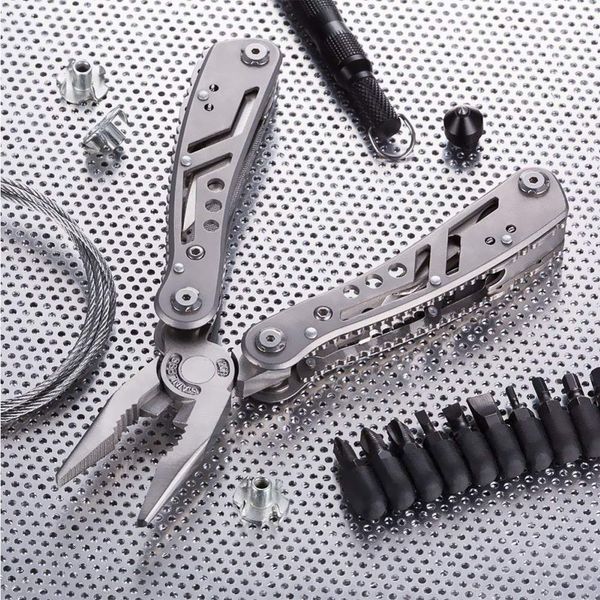 multi functional folding plier outdoor camping tool multi tool long nose hand tool stainless combination pliers