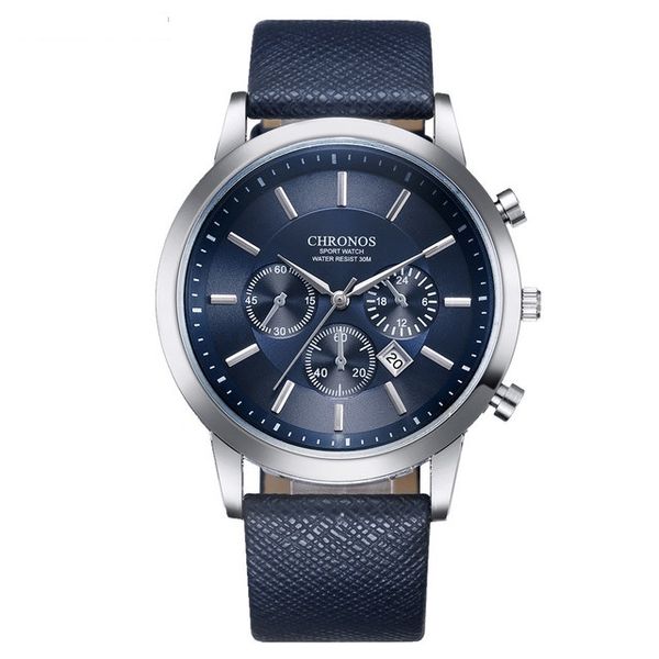 mens watches classice designer leather quartz wristwatches 42mm blue dial sports watch birthday gift for men, Slivery;brown
mens watches classice designer leather quartz wristwatches 42mm blue dial sports watch birthday gift for men, Slivery;brown