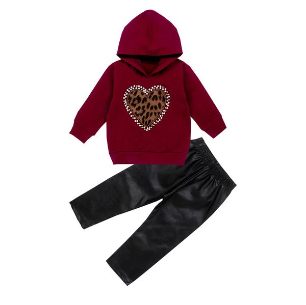valentine kids baby girl clothes set leopard pearls heart hooded +pu leather pants outfit toddler tracksuit, White
valentine kids baby girl clothes set leopard pearls heart hooded +pu leather pants outfit toddler tracksuit, White