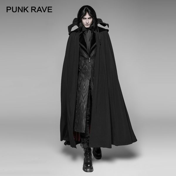 punkrave men's gothic vintage vampire count nightcrawler long cloak turtleneck halloween christmas cape, Black
punkrave men's gothic vintage vampire count nightcrawler long cloak turtleneck halloween christmas cape, Black
