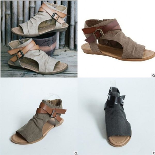summer peep toe sandals for women buckle wedges black brown gray shoes simple fashion rome 30sla d1
summer peep toe sandals for women buckle wedges black brown gray shoes simple fashion rome 30sla d1