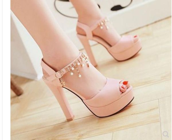 2019 women's sandals in summer with new style high heel coarse heel waterproof table@31, Black
2019 women's sandals in summer with new style high heel coarse heel waterproof table@31, Black