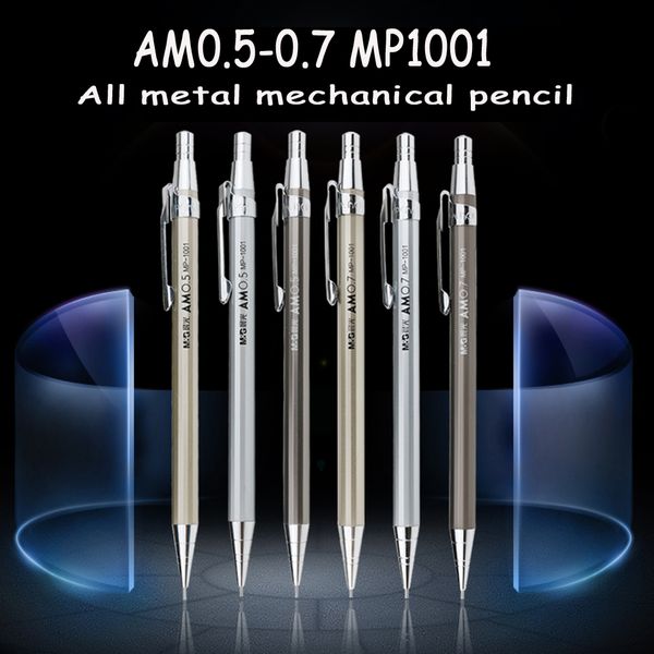 full metal m&g mechanical pencil 0.5~0.7mm for professional painting and writing school supplies send 2 refills, Blue;orange
full metal m&g mechanical pencil 0.5~0.7mm for professional painting and writing school supplies send 2 refills, Blue;orange