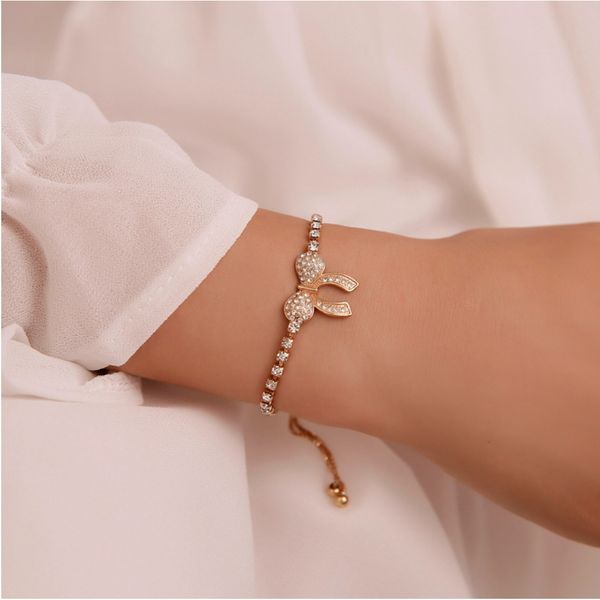 charm bracelet crystal setting bow tie shape bead gold silver plated metal prong channel setting chain adjusted box chain women gift, Golden;silver
charm bracelet crystal setting bow tie shape bead gold silver plated metal prong channel setting chain adjusted box chain women gift, Golden;silver