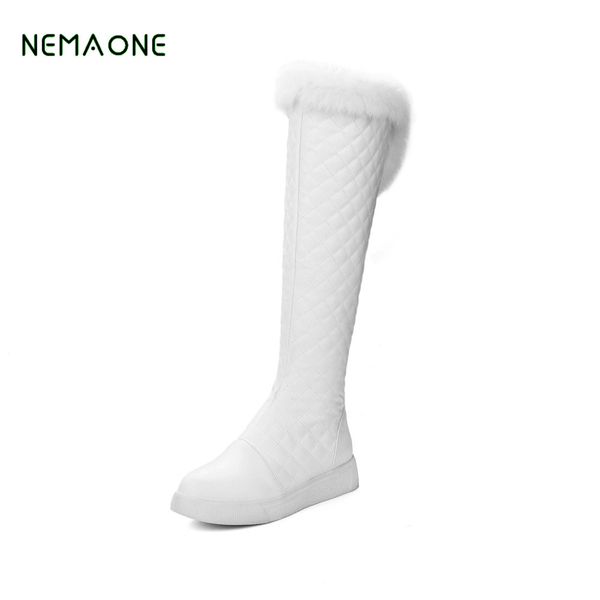 nemaone 2019 cotton fashion waterproof snow boots women's knee high boots flat winter platform fur shoes women white, Black
nemaone 2019 cotton fashion waterproof snow boots women's knee high boots flat winter platform fur shoes women white, Black