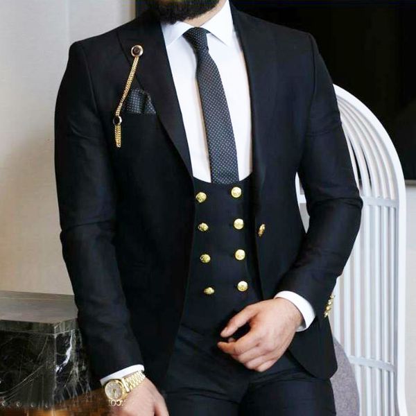 peak lapel groomsmen wedding tuxedos slim fit one button men suits wedding/prom/dinner man blazer(jacket+pants+vest), Black;gray
peak lapel groomsmen wedding tuxedos slim fit one button men suits wedding/prom/dinner man blazer(jacket+pants+vest), Black;gray