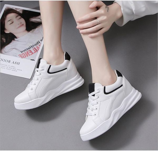 korean version of the flat leather student nurse shoes women's casual increase in small white shoes women, Black
korean version of the flat leather student nurse shoes women's casual increase in small white shoes women, Black