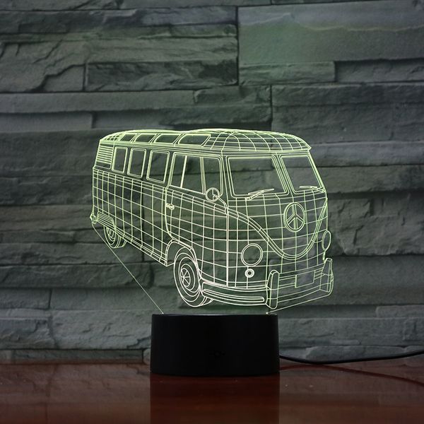 3d lamp minibus atmosphere battery operated for room decoration 7 colors no remote awesome present for kids led night light lamp
3d lamp minibus atmosphere battery operated for room decoration 7 colors no remote awesome present for kids led night light lamp