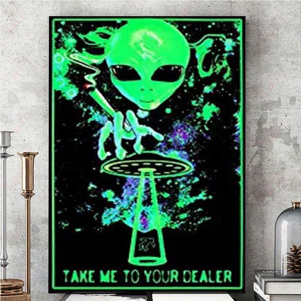 super cool black light silk poster take me to your dealer to the bone college canvas painting shantou pictures home decoration
super cool black light silk poster take me to your dealer to the bone college canvas painting shantou pictures home decoration