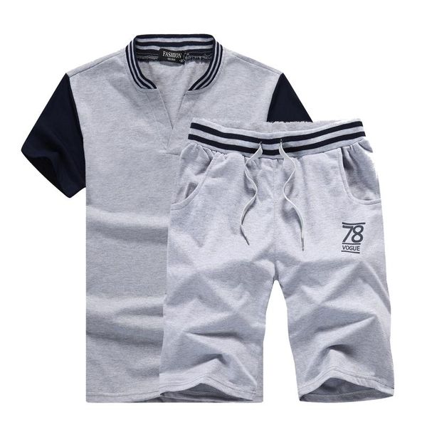 mens fitness tracksuits set summer men shorts sets short-sleeved letter print shirt +shorts casual outwear men sweat suits kawaii, Gray
mens fitness tracksuits set summer men shorts sets short-sleeved letter print shirt +shorts casual outwear men sweat suits kawaii, Gray