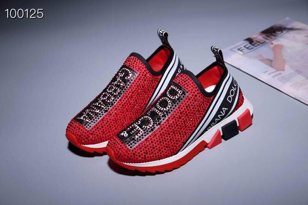 classic fashion men's and women's casual sports shoes, designer fashion women's flying knitted diamond jogging shoes, Black