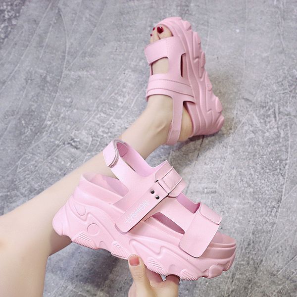 summer women thick bottom sandals platform heels ankle peep toe 2020 fashion beach party ladies shoes zapatos de mujer size 34-3, Black
summer women thick bottom sandals platform heels ankle peep toe 2020 fashion beach party ladies shoes zapatos de mujer size 34-3, Black