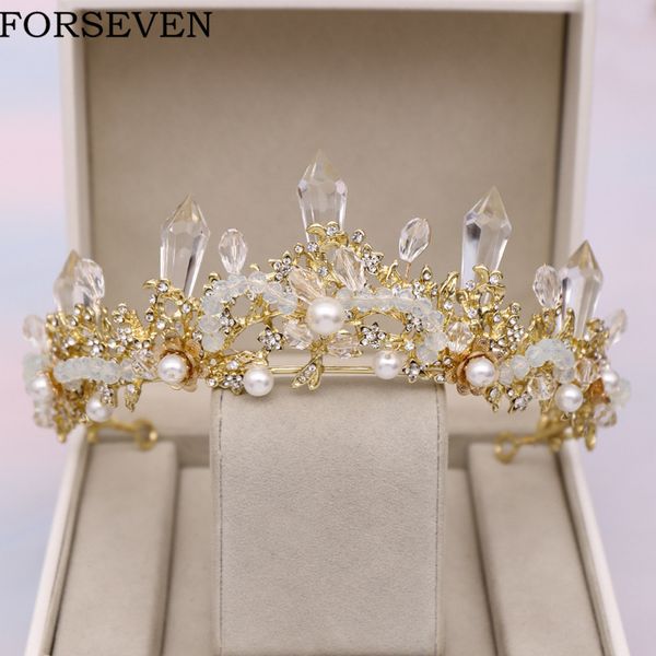 baroque crystal tiaras and crowns hair ornaments wedding hair accessories bridal crown diadem pearl rhinestone wedding headpiece, White;golden
baroque crystal tiaras and crowns hair ornaments wedding hair accessories bridal crown diadem pearl rhinestone wedding headpiece, White;golden