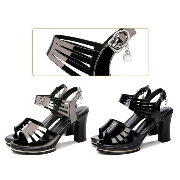 shiny leather punk style strappy sandals fashion women ring platform shoes black stylish rock night club shoes party sandal
shiny leather punk style strappy sandals fashion women ring platform shoes black stylish rock night club shoes party sandal