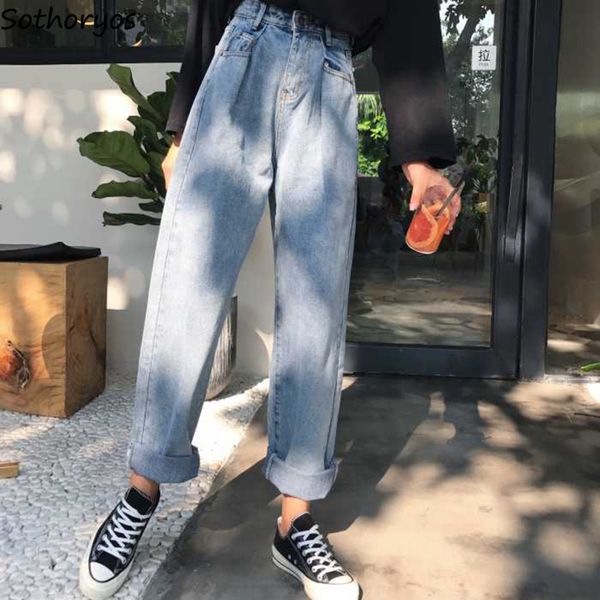 jeans women simple elegant all-match trendy korean style womens high waist harem long trousers female loose students leisure new, Blue
jeans women simple elegant all-match trendy korean style womens high waist harem long trousers female loose students leisure new, Blue