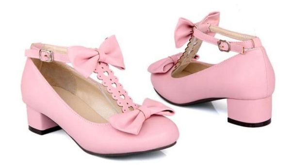 2019 bowknot women's shoes in spring and autumn with new style middle heel coarse heel round head @39, Black
2019 bowknot women's shoes in spring and autumn with new style middle heel coarse heel round head @39, Black