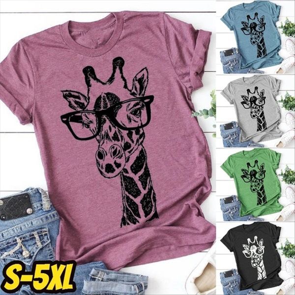 women's giraffe round collar short sleeve printed women's giraffe round collar short t-shirt sleeve printed t-shirt top, White
women's giraffe round collar short sleeve printed women's giraffe round collar short t-shirt sleeve printed t-shirt top, White