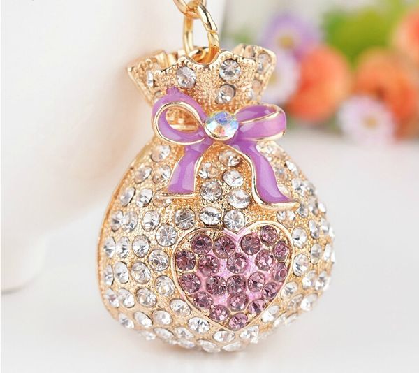 2020 fashion crystal lucky bag keychain creative alloy bow lucky bag key chains women car pendant key ring girls small gift, Silver
2020 fashion crystal lucky bag keychain creative alloy bow lucky bag key chains women car pendant key ring girls small gift, Silver
