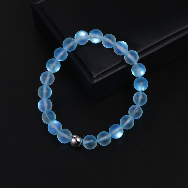 synthetic moonstone beads bracelet for women men friends blue green pink elastic jewelry handmade, Golden;silver
synthetic moonstone beads bracelet for women men friends blue green pink elastic jewelry handmade, Golden;silver