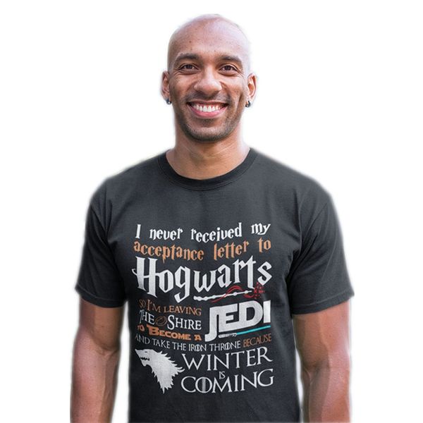 game t shirt never received my hogwarts letter and winter is coming short t-shirts tees plus size, White;black
game t shirt never received my hogwarts letter and winter is coming short t-shirts tees plus size, White;black